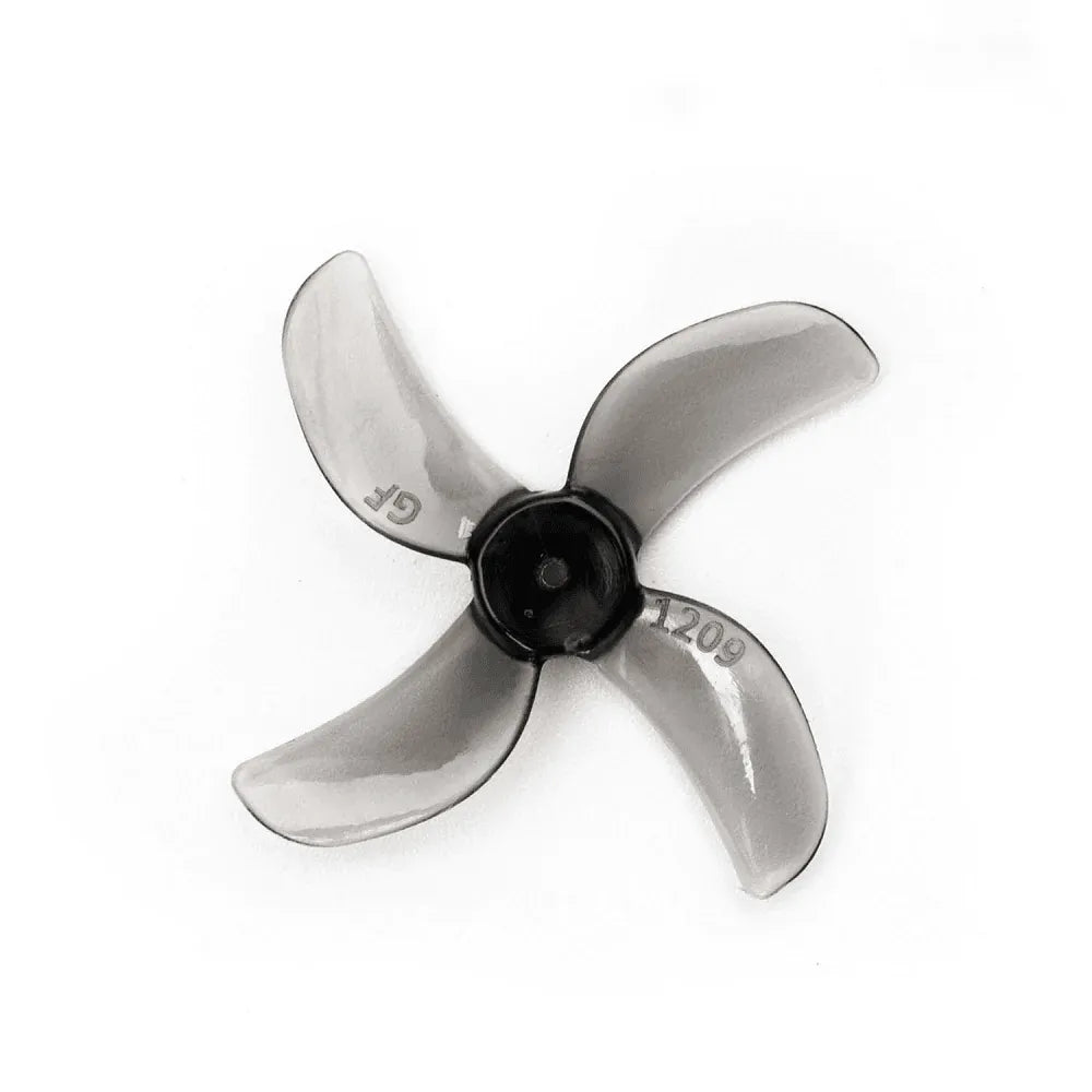 Gemfan 1209 4-Blade 31mm Propeller - 0.8mm/1mm/1.5mm Shaft Compatible with 0802 25000KV Motor (16-Pack) - Perfect for FPV Drone Racing and DIY Micro Quadcopter Builds
