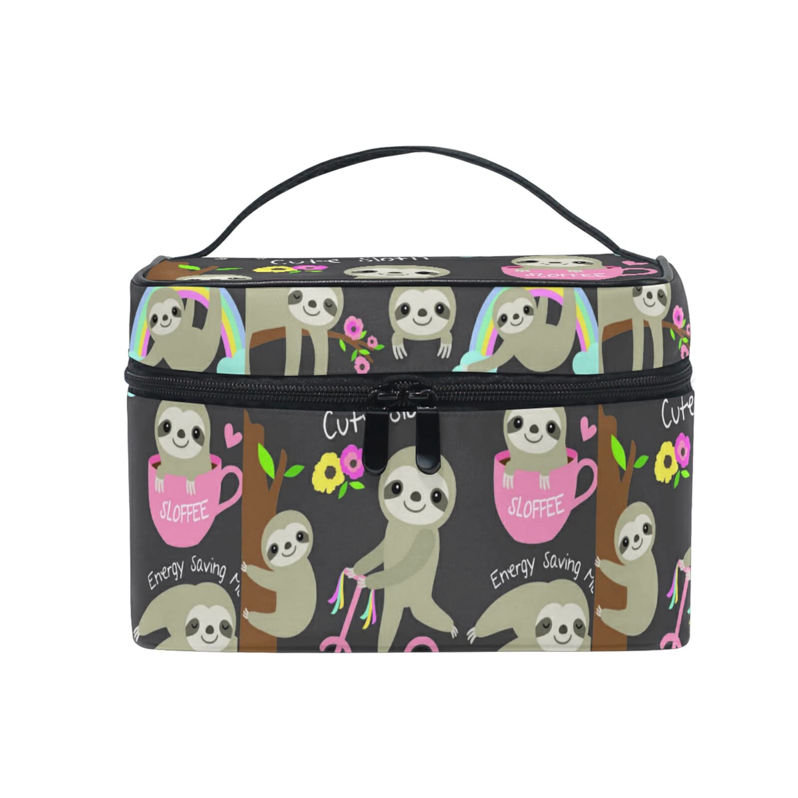 Adorable Sloth Makeup Bag for Women - Cute Baby Shower Gift, Travel Cosmetic Organizer & Toiletry Case - Perfect for Travel, Gym, and Everyday Use