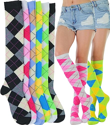 6 Pack: Argyle Patterned Analagous Color Sets