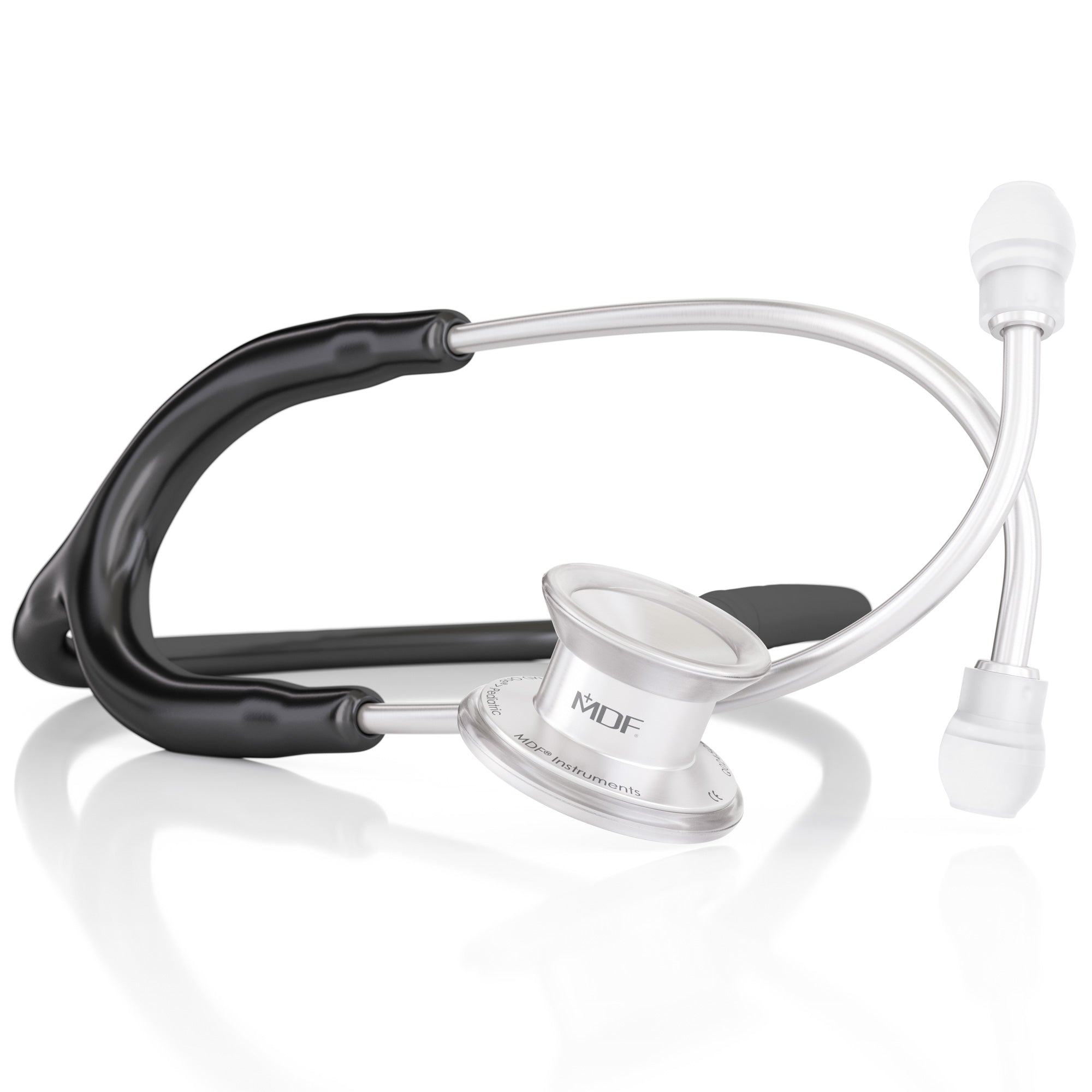 MD One® Pediatric Stethoscope - Black | Lightweight & High-Quality Stethoscope for Kids | Perfect for Child Health Checkups, School Nurses & Pediatricians