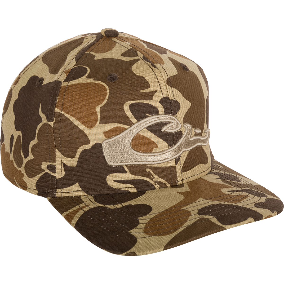 Men's Camo Flat Bill Baseball Cap - Adjustable Snapback Hat for Outdoor Hunting & Casual Streetwear Style