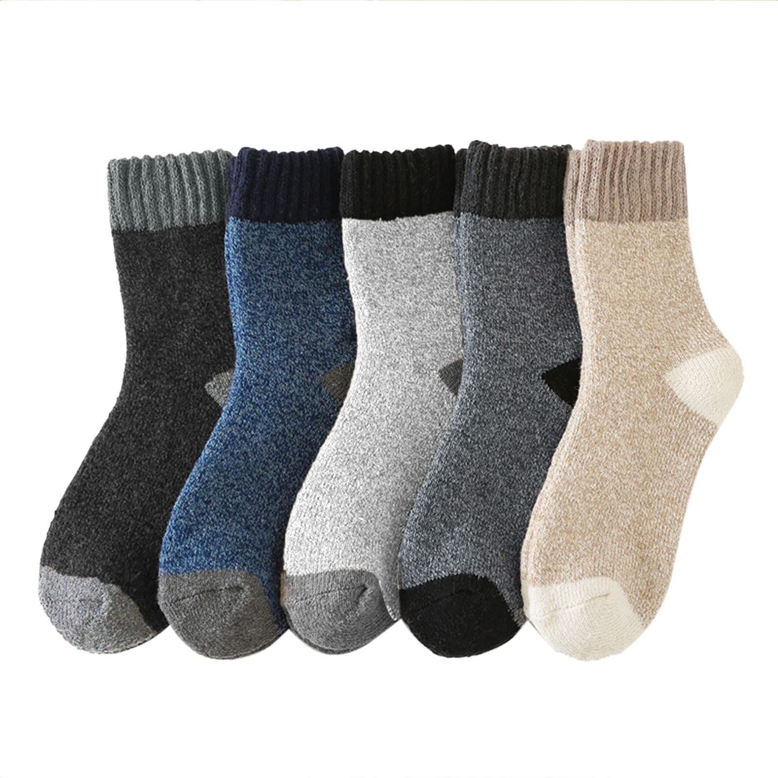 IFOTIME Women's Winter Wool Socks - Thick Warm Knit Crew Socks for Cold Weather - Cozy Soft Thermal Socks for Hiking, Snow Boots & Indoor Comfort