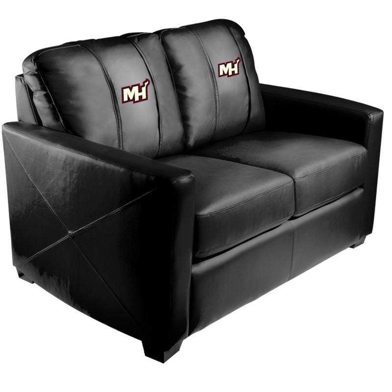 NBA Team Logo Stationary Loveseat - Comfortable Two-Seater Sofa for Living Room, Game Room & Man Cave Decor
