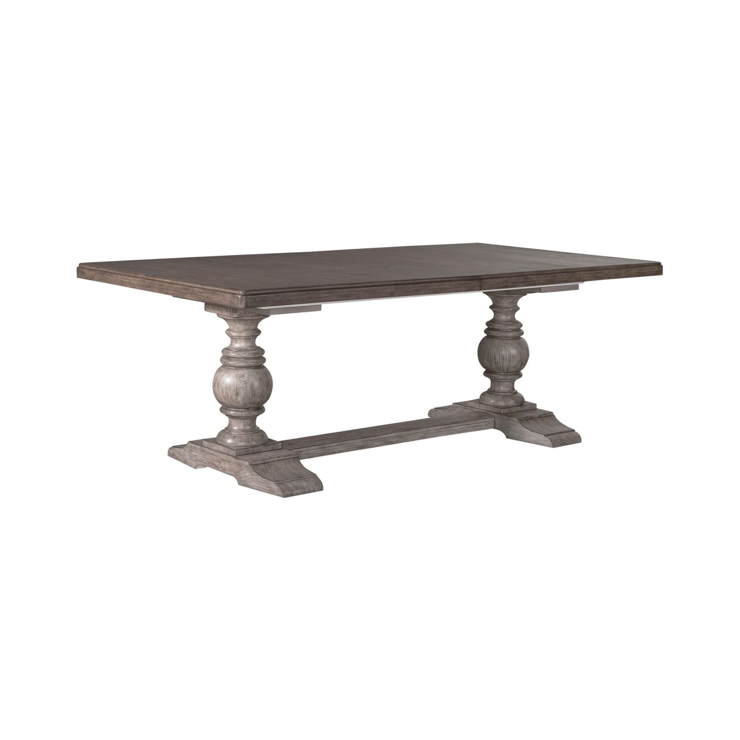 River Place Gray Dining Table Set with 8 Chairs - 237G T4402/P4402/C1000S - Perfect for Family Gatherings & Dinner Parties