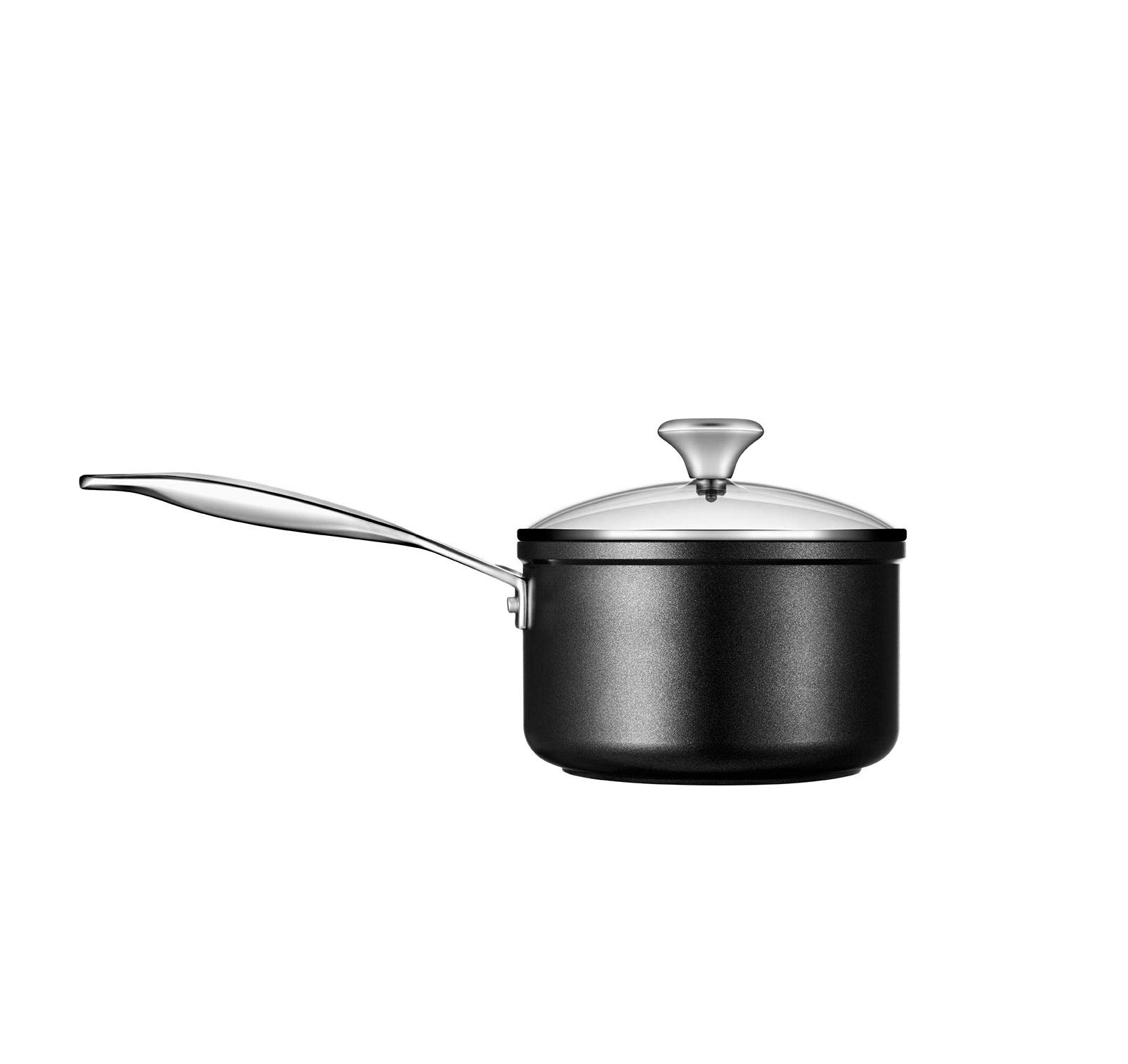 Le Creuset 2 qt. Toughened Nonstick PRO Saucepan with Glass Lid – Premium Cookware for Sauces, Stews & Pasta – Perfect for Home Chefs & Professional Kitchens