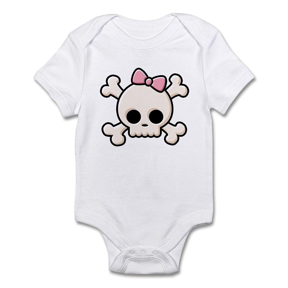 Cute Skull Girl Baby Bodysuit - Soft Cotton Infant Onesie for Boys & Girls | Perfect for Halloween, Birthday Parties & Photo Shoots