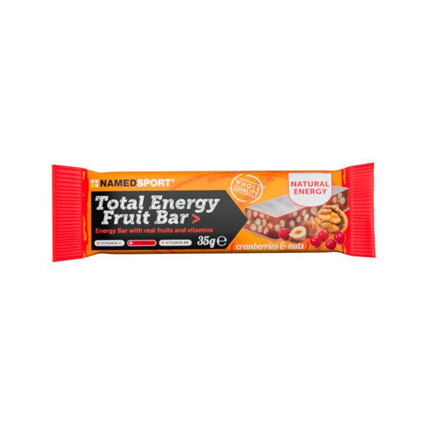 Namedsport Total Energy Fruit Bar 35g - Cranberry & Nuts Flavor - High Protein Snack for Hiking, Gym & Outdoor Activities