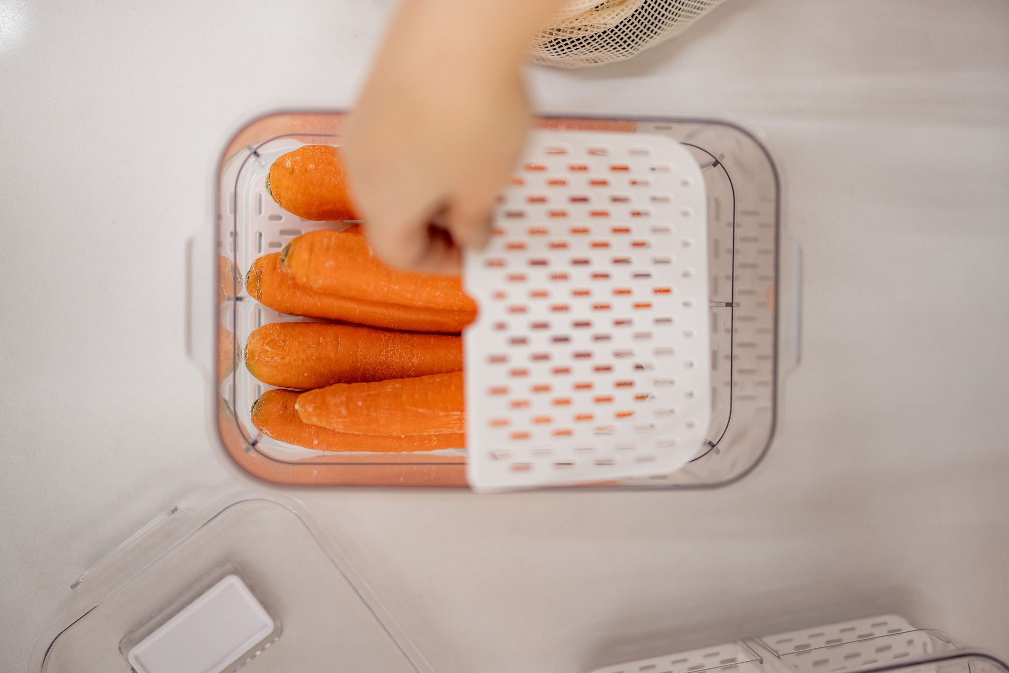2-Pack Fridge Organizer Bins with Drainage Plug - Stackable Refrigerator Storage Containers for Fruits, Vegetables & Leftovers | Perfect for Kitchen Organization & Meal Prep