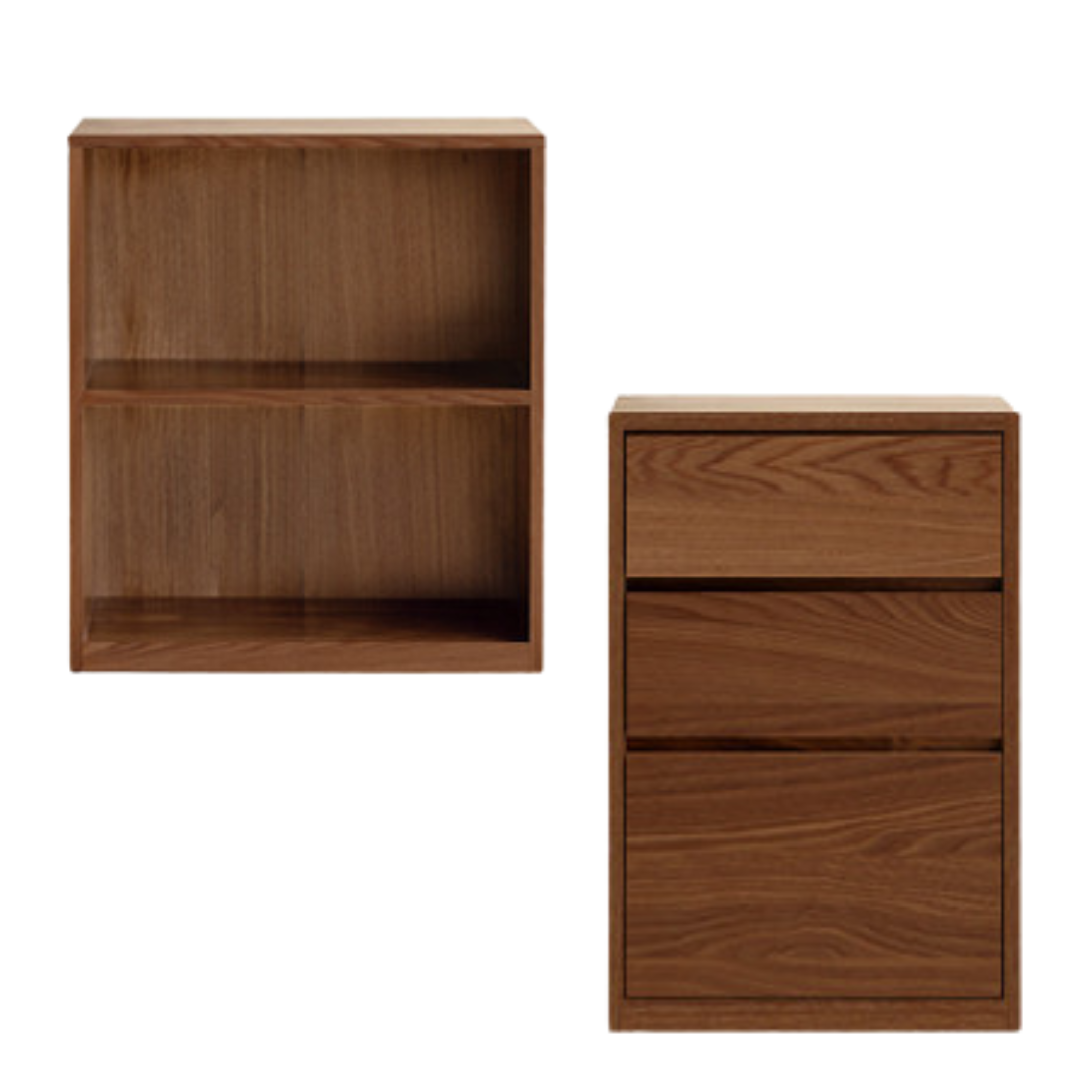 25.9x13.7x29.5 inch / 66x35x75cm + 19.6x13.7x29.5 inch / 50x35x75cm / Rich Dark Walnut color / black walnut C+E style cabinet