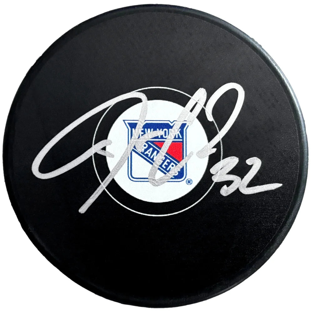 Jonathan Quick Autographed New York Rangers Hockey Puck with COA - Signed NHL Collectible for Fans, Memorabilia Display & Sports Gift