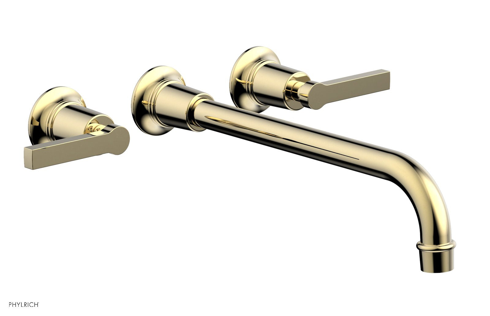 HEX MODERN Wall Mount Lavatory Faucet Set with 12