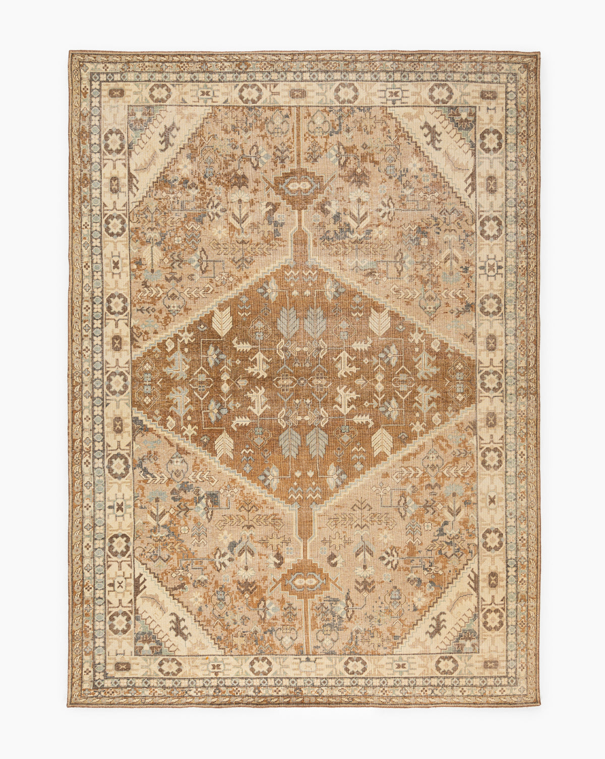Hand Knotted Wool Rug - Soft & Durable Handmade Area Rug for Living Room, Bedroom, or Office - Traditional Design Home Decor