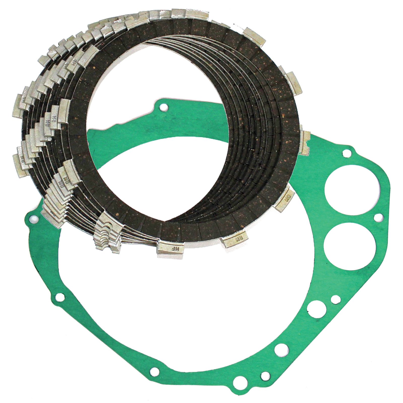 Caltric Clutch Friction Plates & Gasket Kit - Compatible with Suzuki GSX-R1000 (2001-2008) & GSX-S1000 (2016-2017) - High-Performance Motorcycle Replacement Parts for Smooth Gear Shifting & Engine Protection