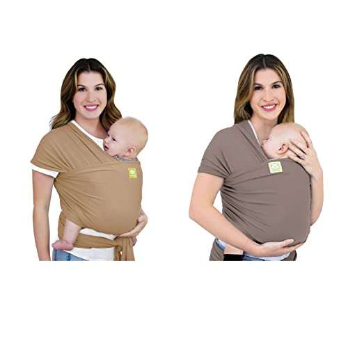 KeaBabies Baby Wrap Carrier - Soft Stretchy Baby Sling for Newborns & Infants (0-24 Months) - Hands-Free Baby Carrier Wrap - Perfect for Nursing, Shopping & Outdoor Activities