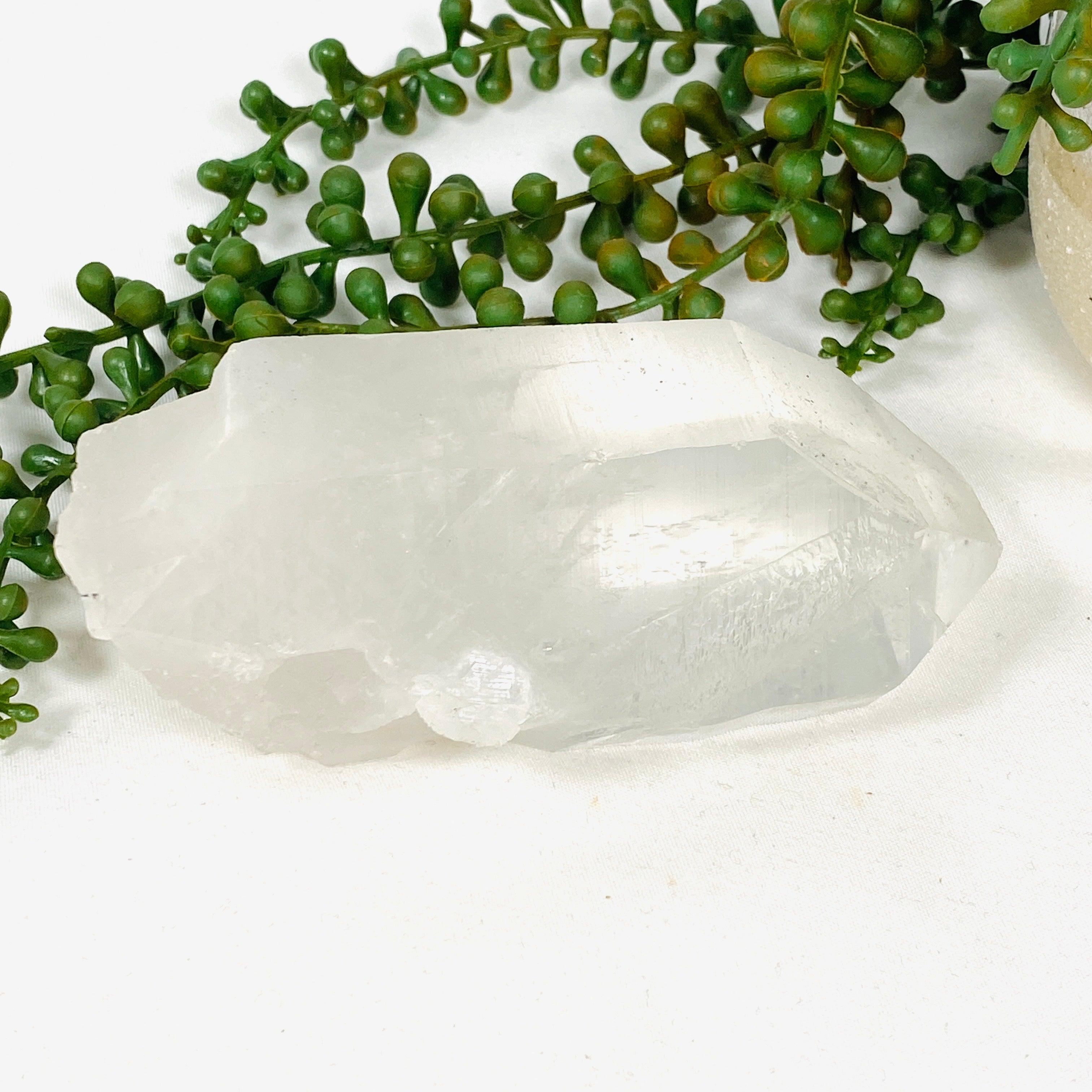 Natural Clear Quartz Crystal 418g from Brazil - CR1122 for Healing, Meditation & Home Decor