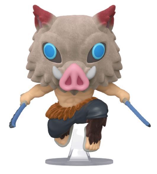 Demon Slayer Inosuke Hashibira Flocked Funko Pop! Vinyl Figure #875 - Exclusive Collectible for Anime Fans & Home Decor