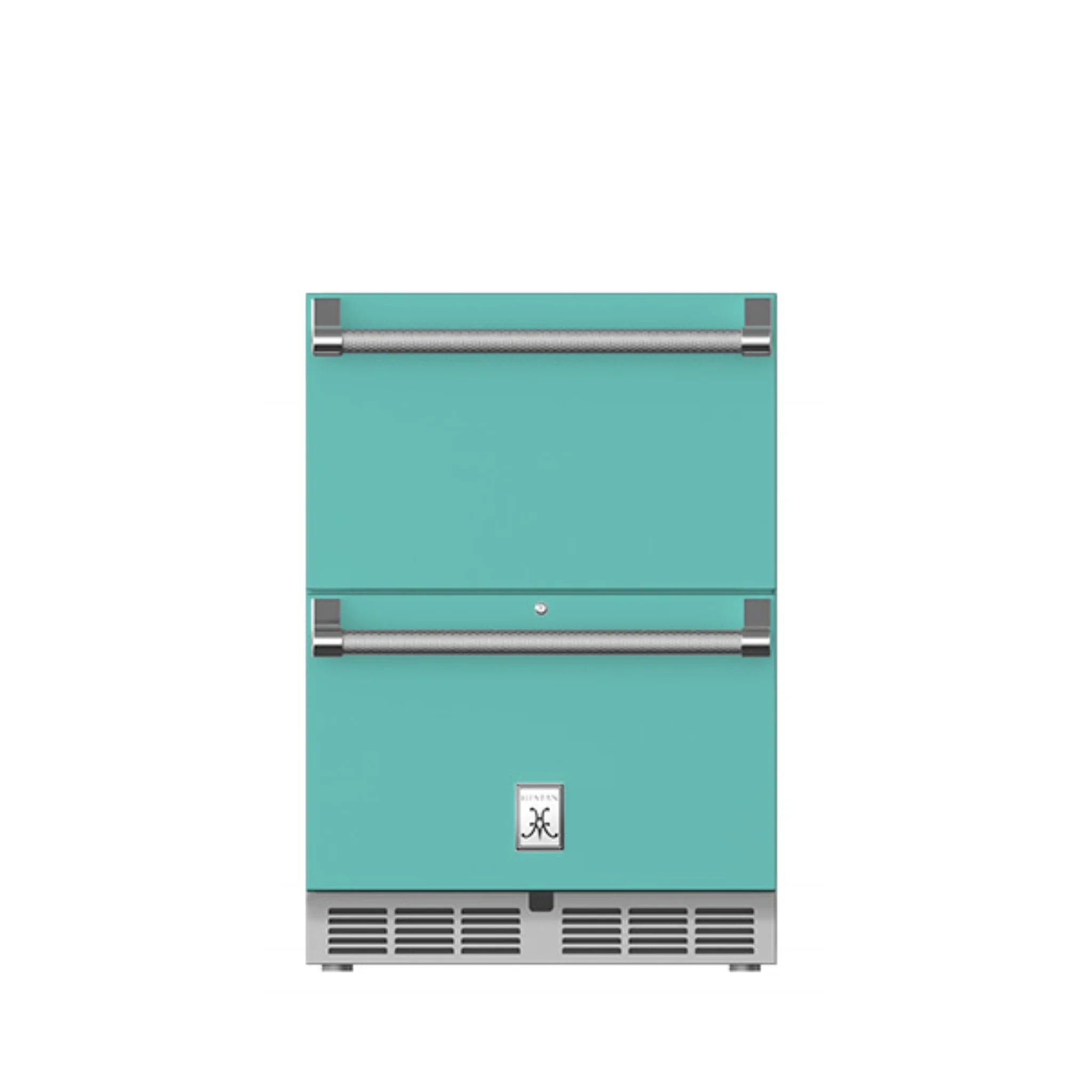 Hestan 24-Inch Outdoor Refrigerator Freezer Combo with Lock - GRFR24 - Perfect for Patio, Backyard, and Outdoor Kitchen Use