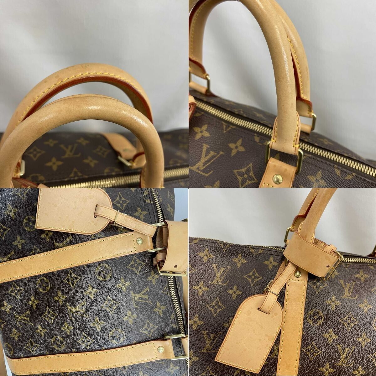 Authentic Louis Vuitton Keepall Bandoulière 55 Monogram Canvas Duffle Bag - Brown Travel Bag for Men & Women | Perfect for Weekend Getaways & Business Trips