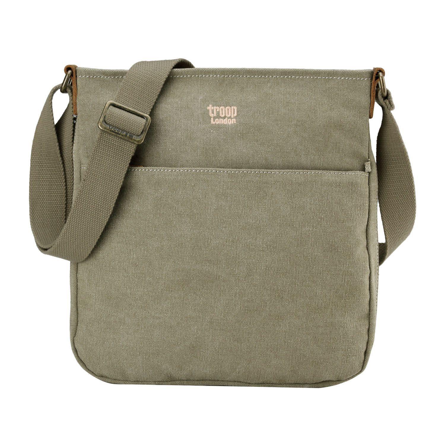 TRP0236 Troop London Classic Canvas Crossbody Bag - Stylish & Durable for Travel, Work & Everyday Use