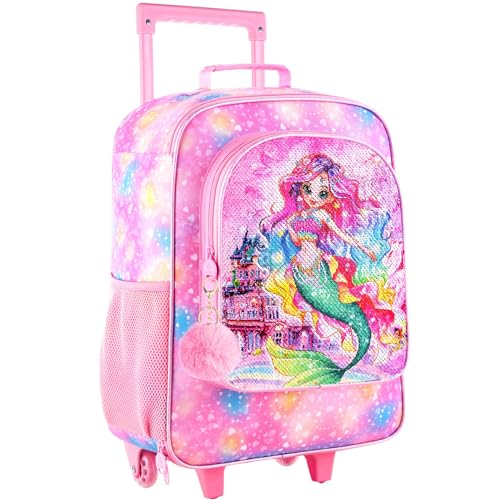 Girls Mermaid Pink Luggage