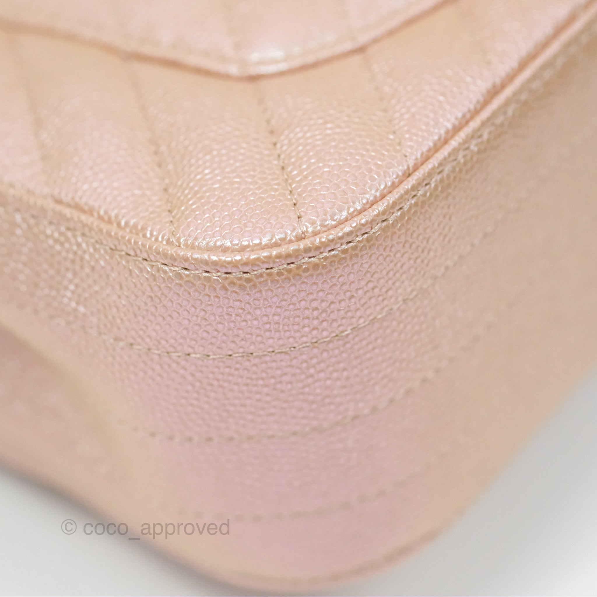 Chanel Chevron Mini Rectangular Flap Bag in Iridescent Rose Gold Caviar Leather with Ruthenium Hardware - Perfect for Evening Events & Luxury Fashion Accessories