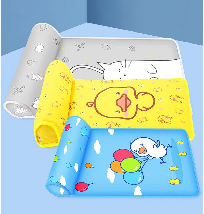 Cooling Ice Pad for Summer - Washable & Breathable Gel Mat with Pillow - Perfect for Hot Weather, Outdoor Activities, and Pet Comfort