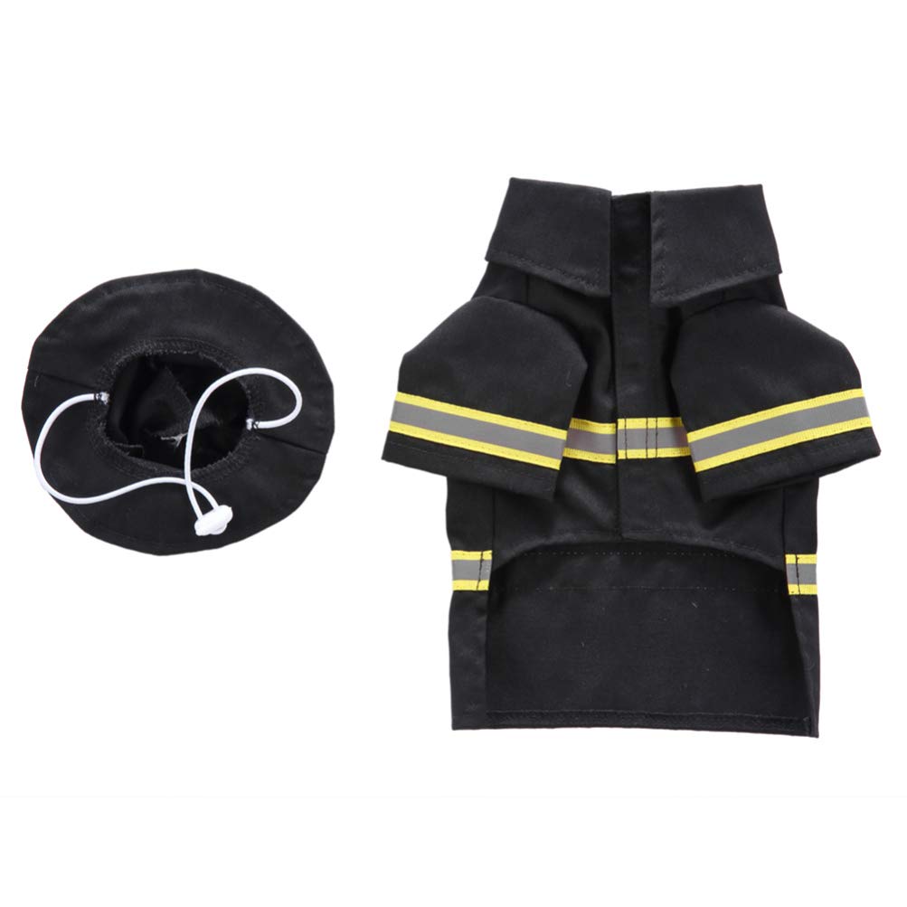 Balacoo 1 Set Transformable Cute Dog Costume - Fireman & Witch Outfit with Reflective Stripes | Funny Pet Clothing for Halloween, Performance & Outdoor Adventures