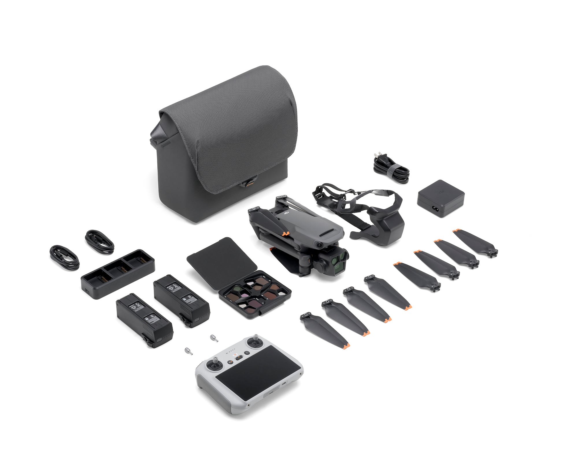 DJI Mavic 3 Pro Drone with Fly More Combo & DJI RC - 4K Camera, 46 Mins Flight Time, Omnidirectional Obstacle Sensing - Perfect for Aerial Photography, Travel Vlogging & Outdoor Adventures