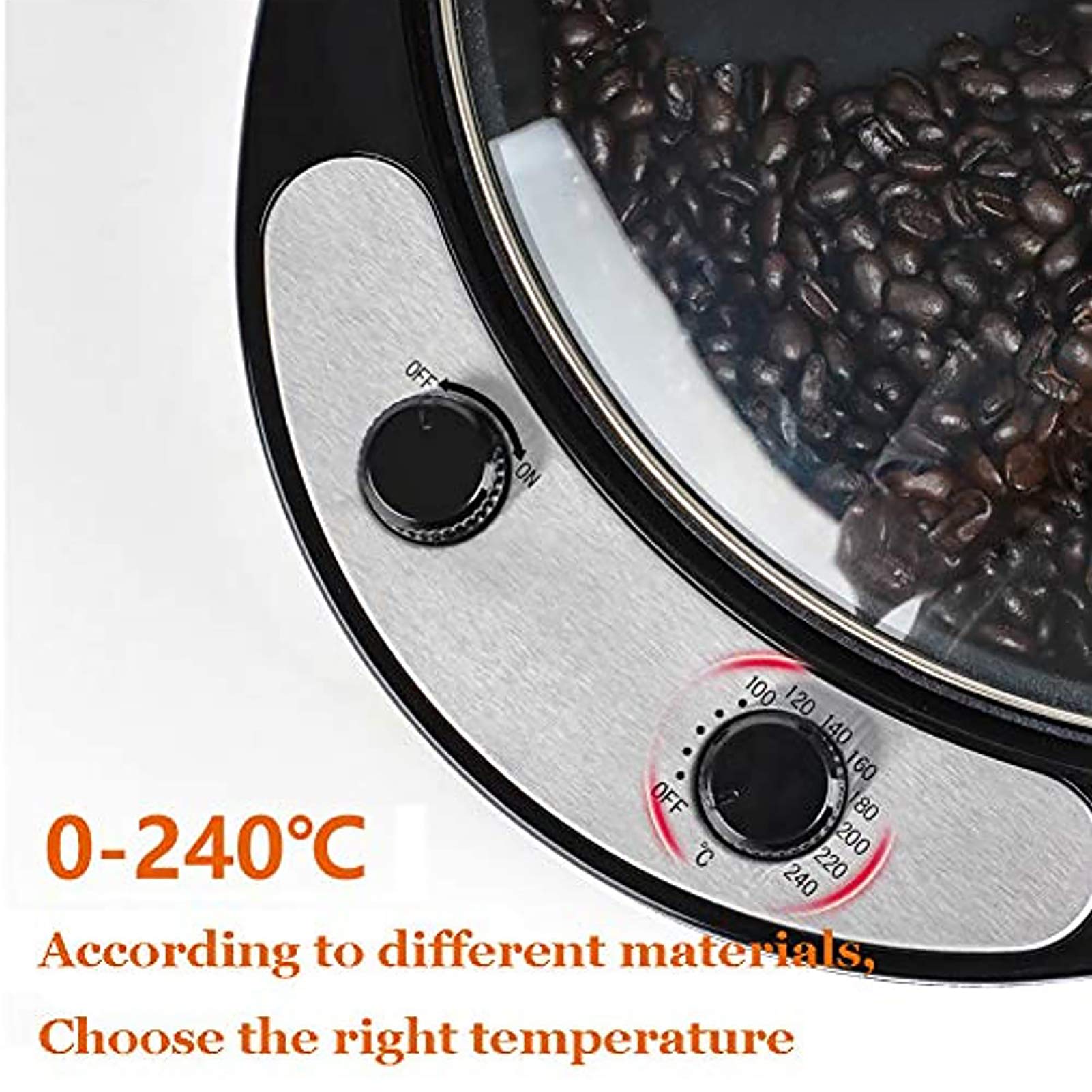 Electric Coffee Bean Roaster Machine - 800G High Capacity with Temperature Control for Home Coffee Roasting, Baking Grains, Raw Beans, Tea & Sesame | Perfect for Specialty Coffee Shops, Home Baristas & DIY Coffee Enthusiasts