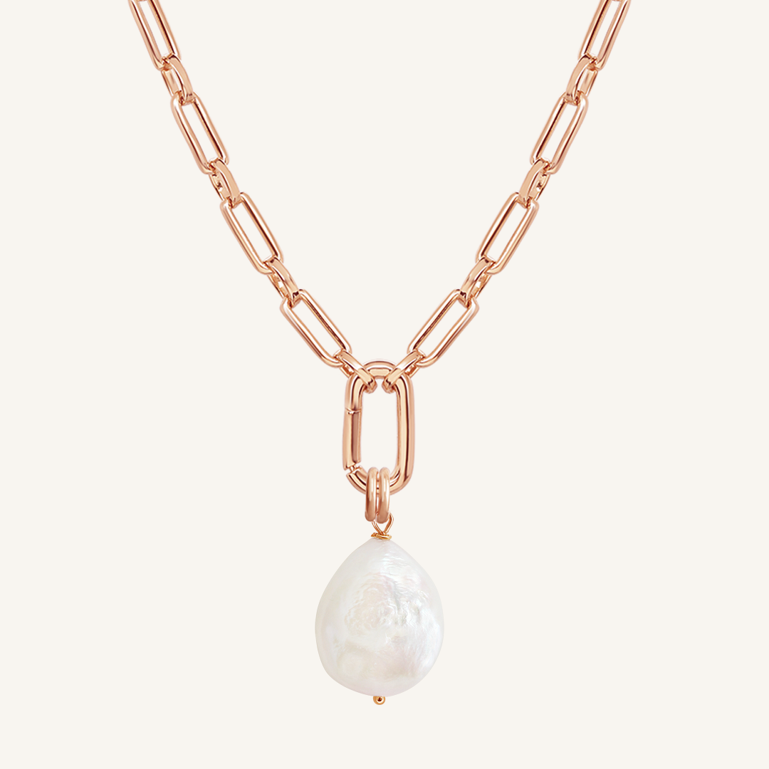 Elegant Capri Pearl Charm Necklace for Women - Dainty Layering Jewelry for Weddings, Parties & Everyday Wear