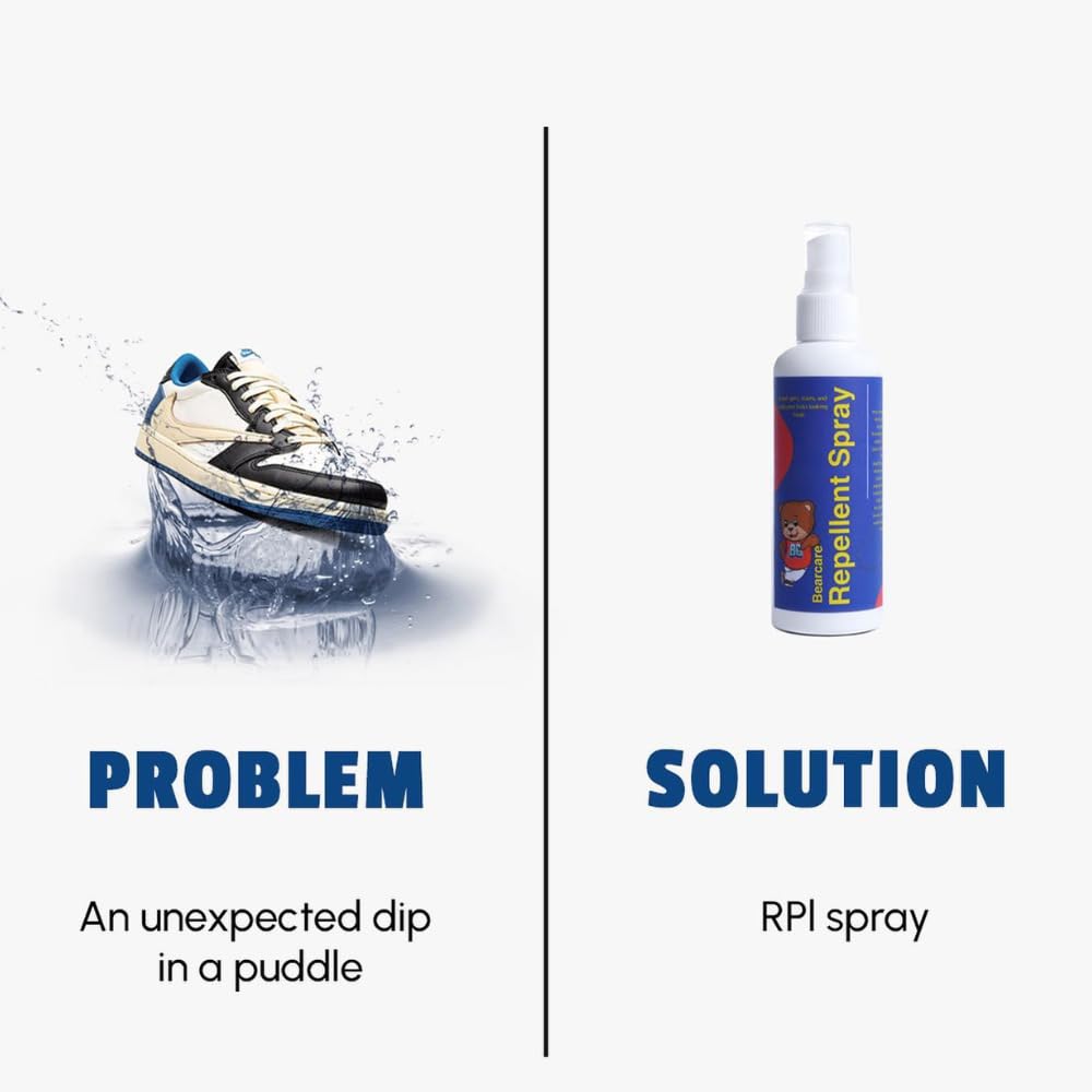 Bear Care Sneaker Foam Cleaner - Instant Shoe Stain Remover & Cleaning Solution for Sneakers, Running Shoes, Canvas Shoes | Quick & Effective Stain Removal for Fresh, Clean Footwear | Perfect for Gym, Sports & Daily Wear