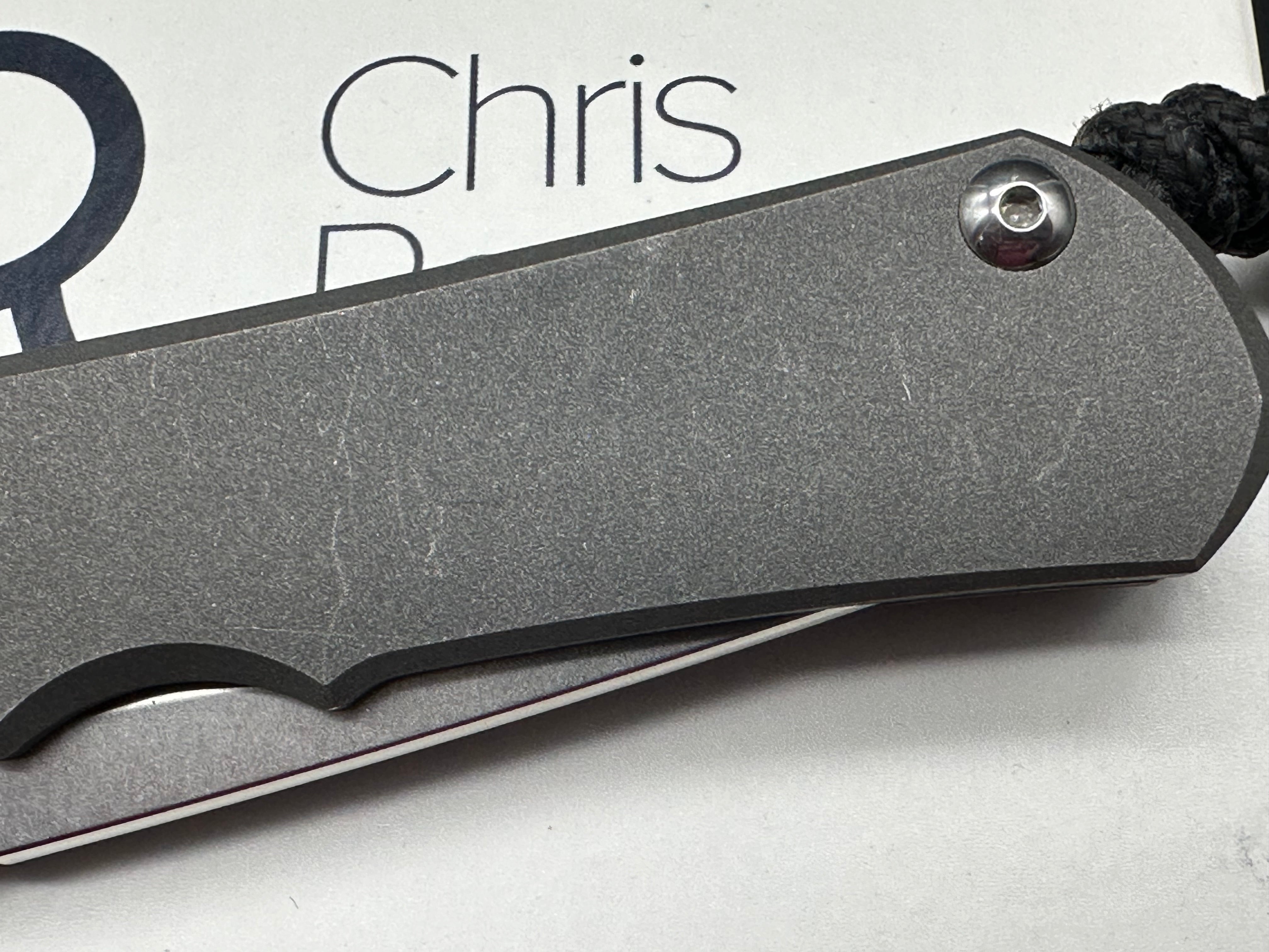Chris Reeve Knives Large Inkosi Tanto Frame Lock Folding Knife - 3.5