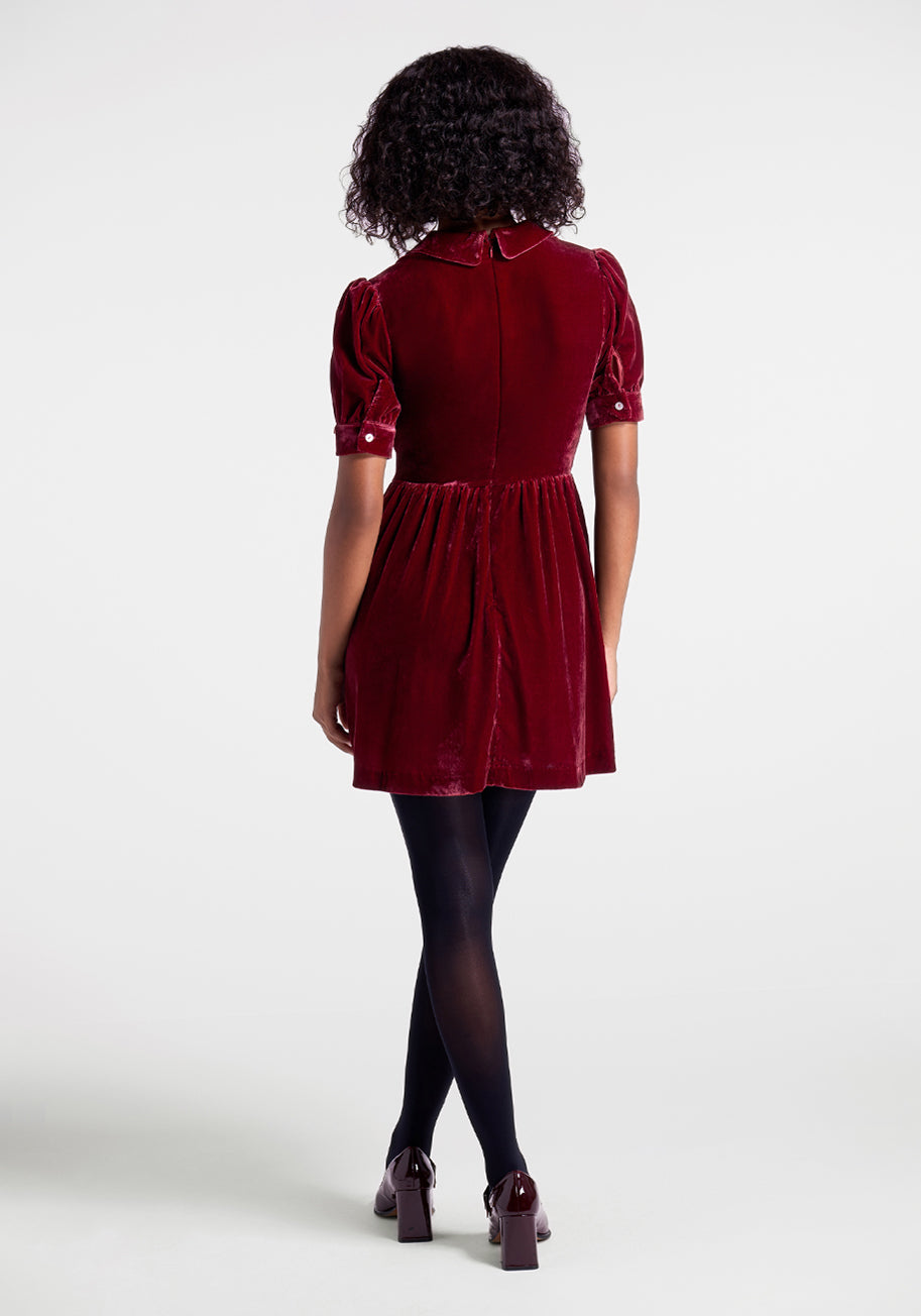 Stylish Velvet Shirt Dress for Women - Elegant Long Sleeve Button Down Tunic - Perfect for Office, Party & Date Night Outfits