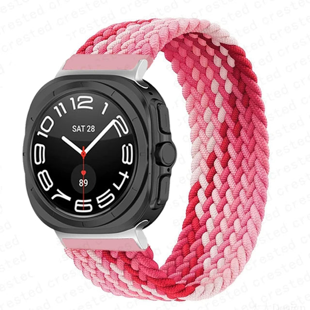 Stretchy Braided Solo Loop Bands for Samsung Galaxy Watch Ultra - Comfortable, Durable & Stylish for Workouts, Running & Everyday Wear