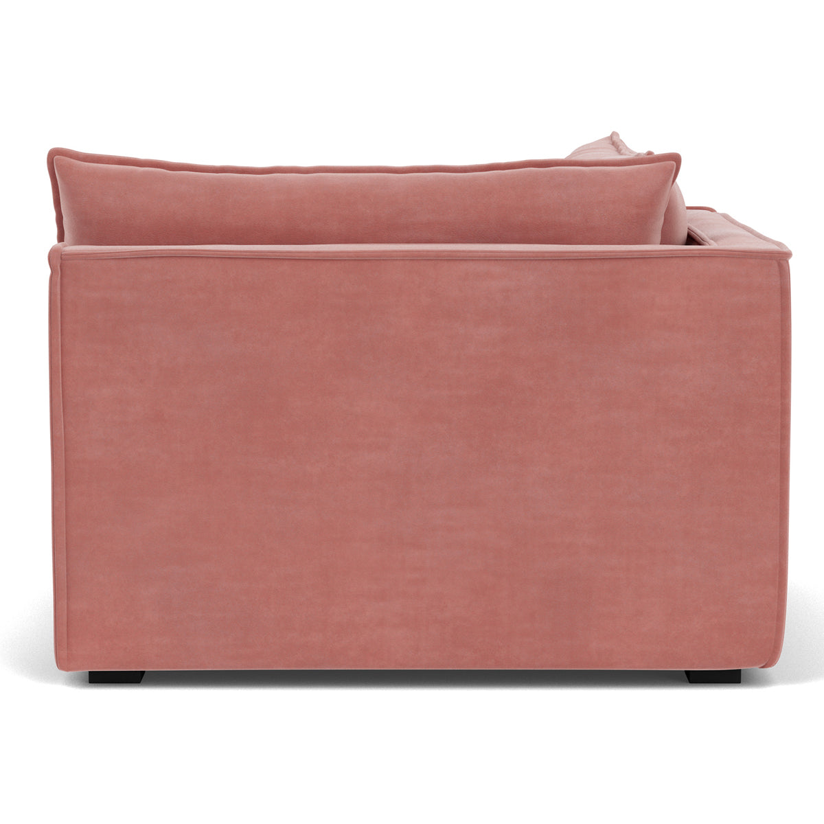 Daphne Velvet Left Corner Modular Sofa - 1 Seater, Modern Living Room Furniture for Small Spaces, Apartments & Cozy Home Decor