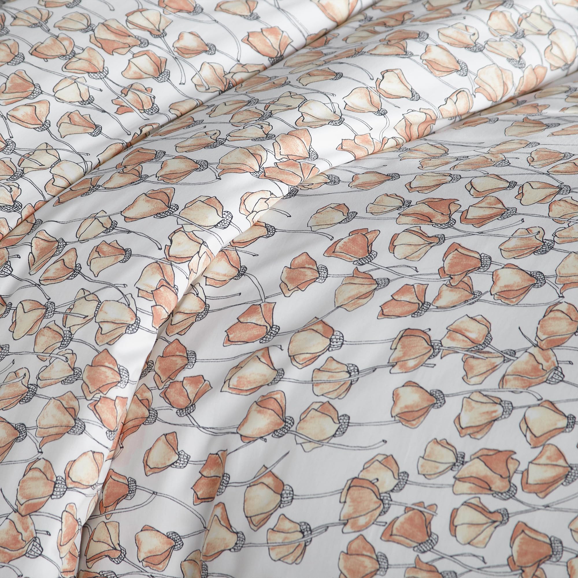Southshore Fine Living 100% Cotton King Size Duvet Cover - 300 Thread Count Sateen Weave, Hotel Luxury Collection, California King Comforter Cover, Machine Washable Soft Fabric in Blush Pink - Perfect for Master Bedrooms & Guest Rooms