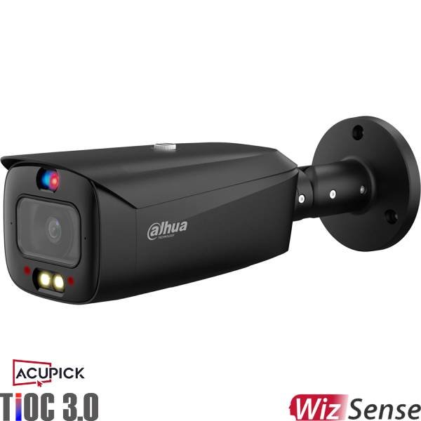 Dahua 6MP Tioc Acupick Bullet Security Camera - Black (DH-IPC-HFW3649T1-AS-PV-ANZ-S2-BLK) for Outdoor Surveillance & Home Protection