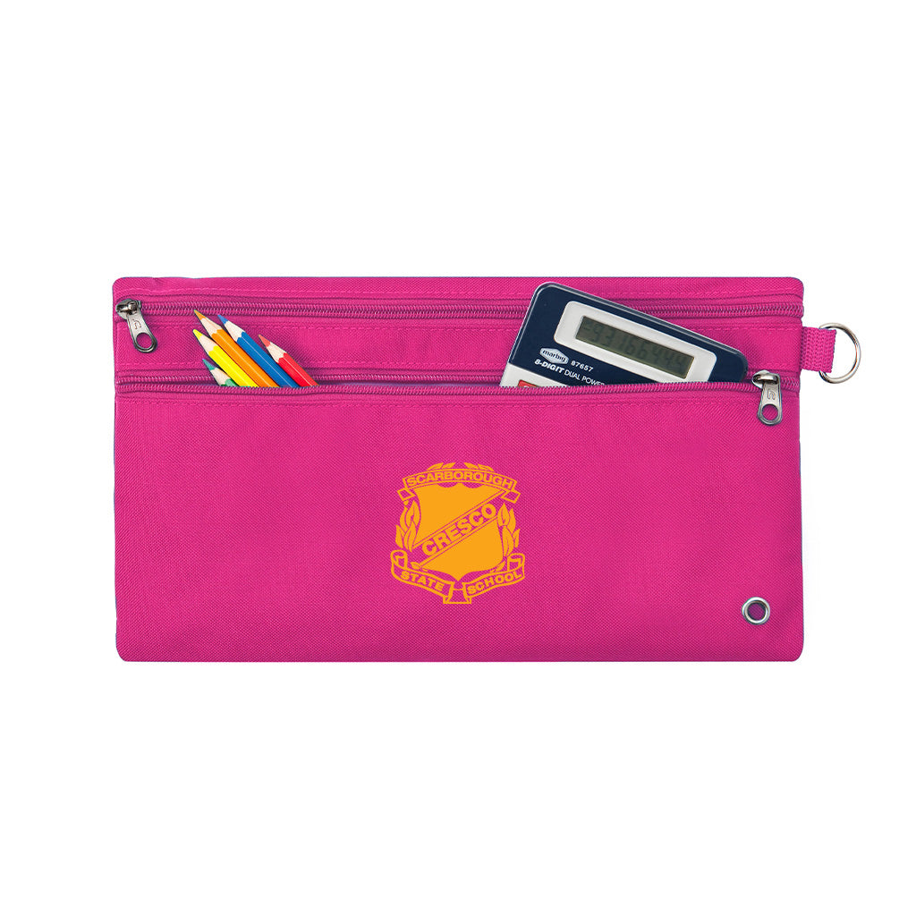Scarborough State School Pencil Case - Durable Zipper Pouch for Students, Kids & Teachers - Perfect for School Supplies, Art Tools & Office Organization