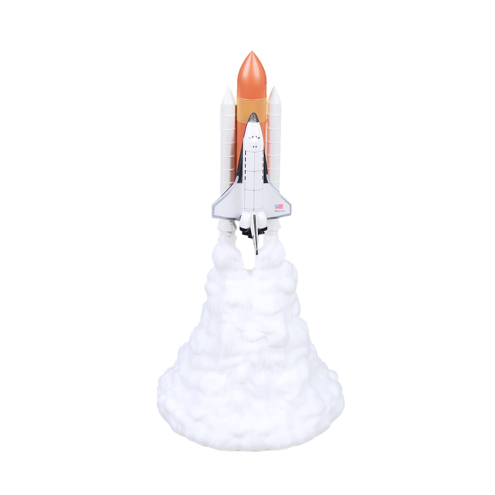 MONIPA 3D Print Rocket Lamp - Space Shuttle Night Light with USB Rechargeable, Moon Lamp Gift for Rocket Lovers - Perfect for Bedroom Decor, Kids Room & Sci-Fi Theme Parties
