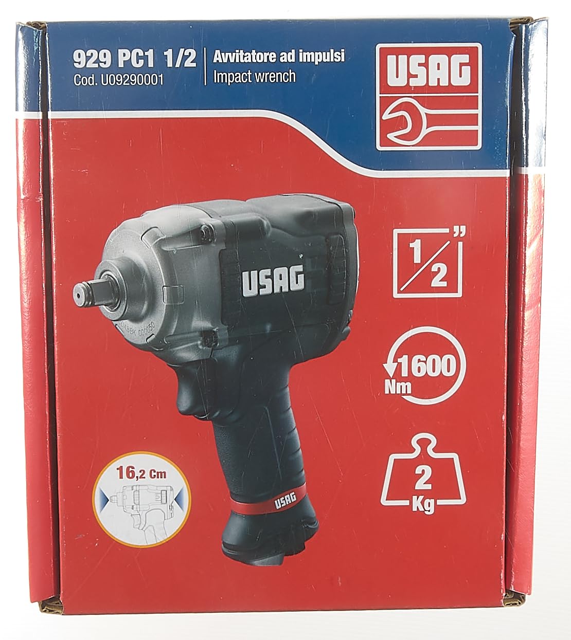 USAG U09290001 929 PC1 1/2 Inch Professional Screwdriver - Perfect for DIY Projects, Home Repairs & Automotive Maintenance