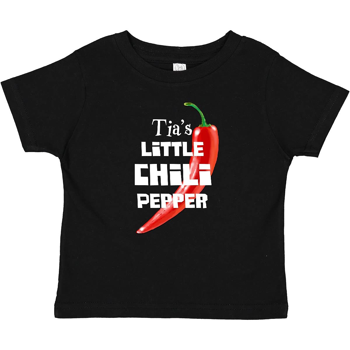 Inktastic Tia's Little Chili Pepper Baby T-Shirt - Cute Infant Bodysuit for Boys & Girls - Perfect for Family Photos, Holidays & Playtime