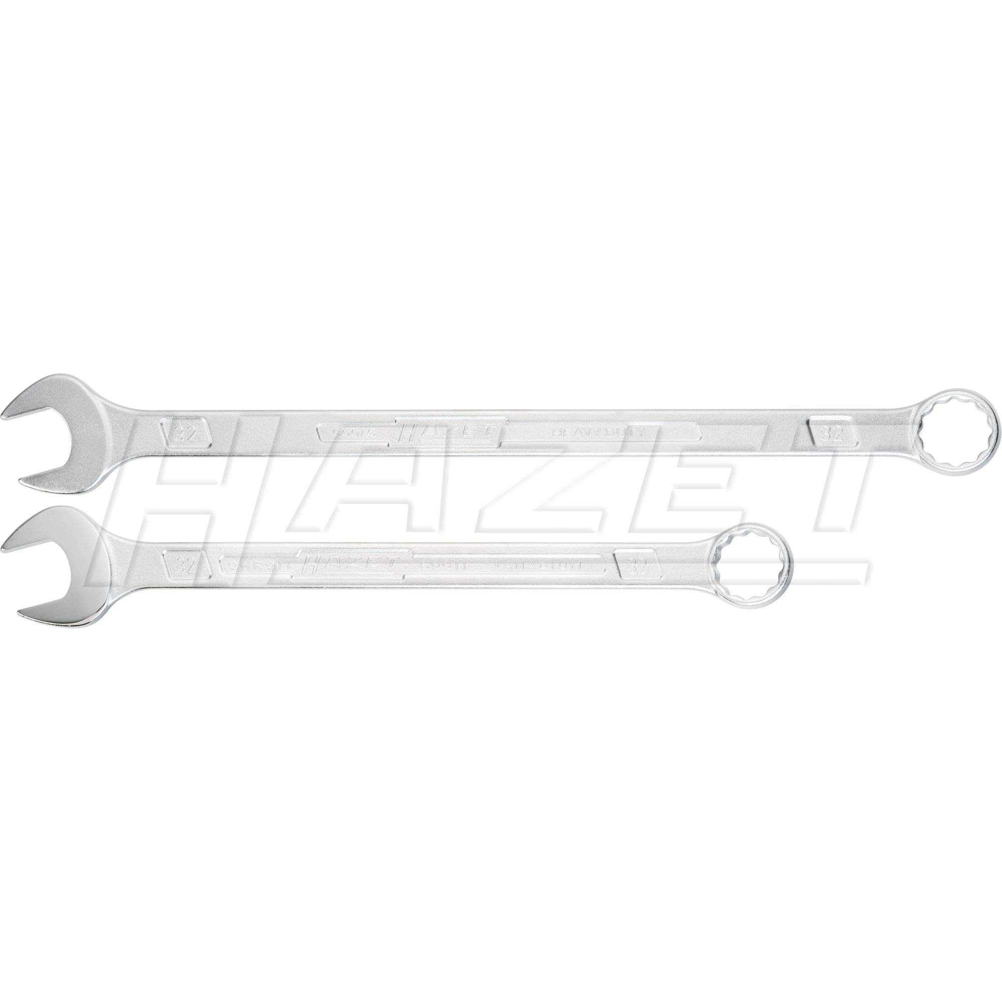 Hazet 600LG/10 Extra Long Combination Spanner Wrench - Professional Grade Chrome Vanadium Steel Tool for Automotive Repair & Industrial Maintenance