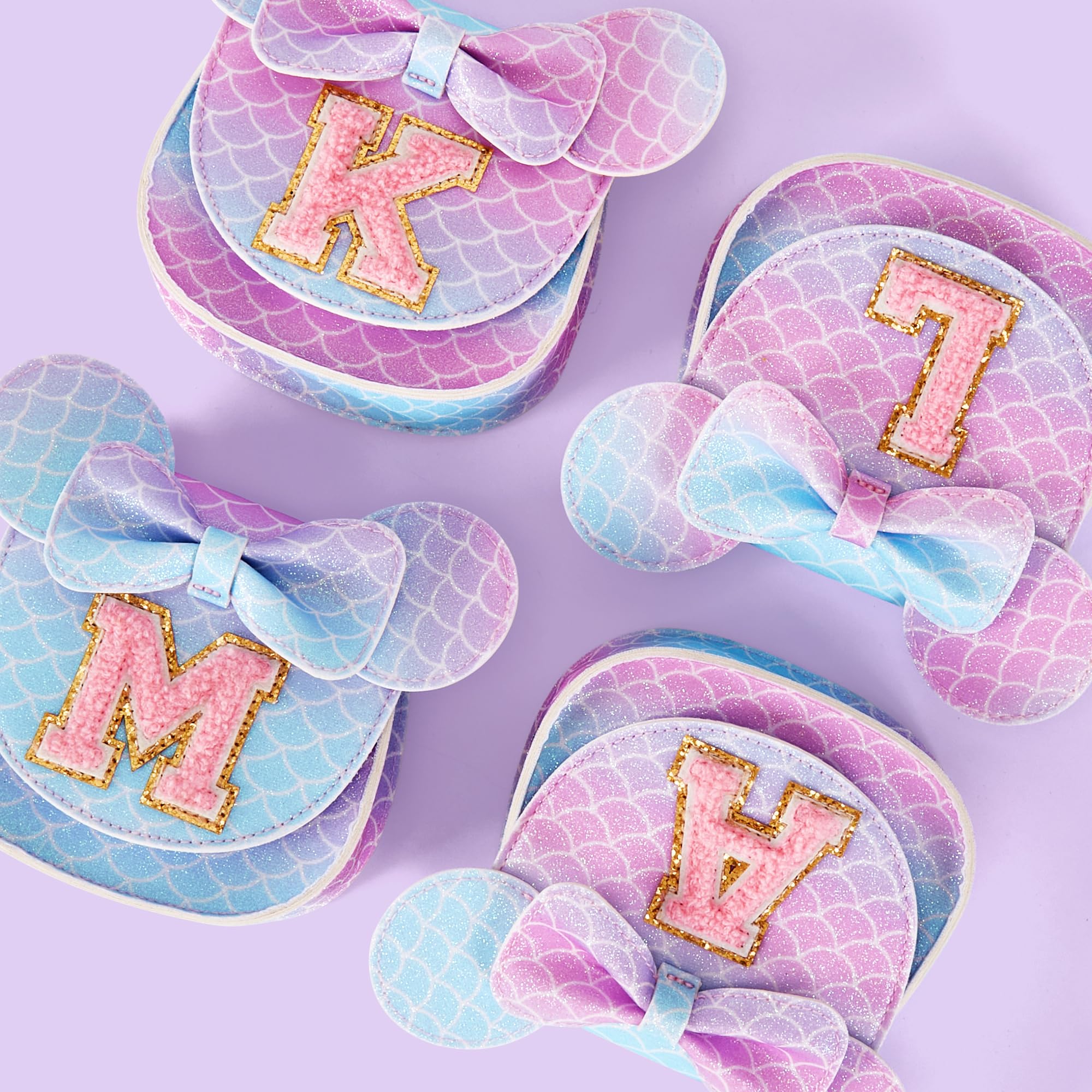 **Adorable Mermaid Toddler Purse Set for Girls Age 3-8 - Princess Dress Up Jewelry & Mini Mouse Ears - Perfect Birthday Gift for Little Girls (Mermaid Purple) - Ideal for Birthday Parties, Dress Up Play & Pretend Play**