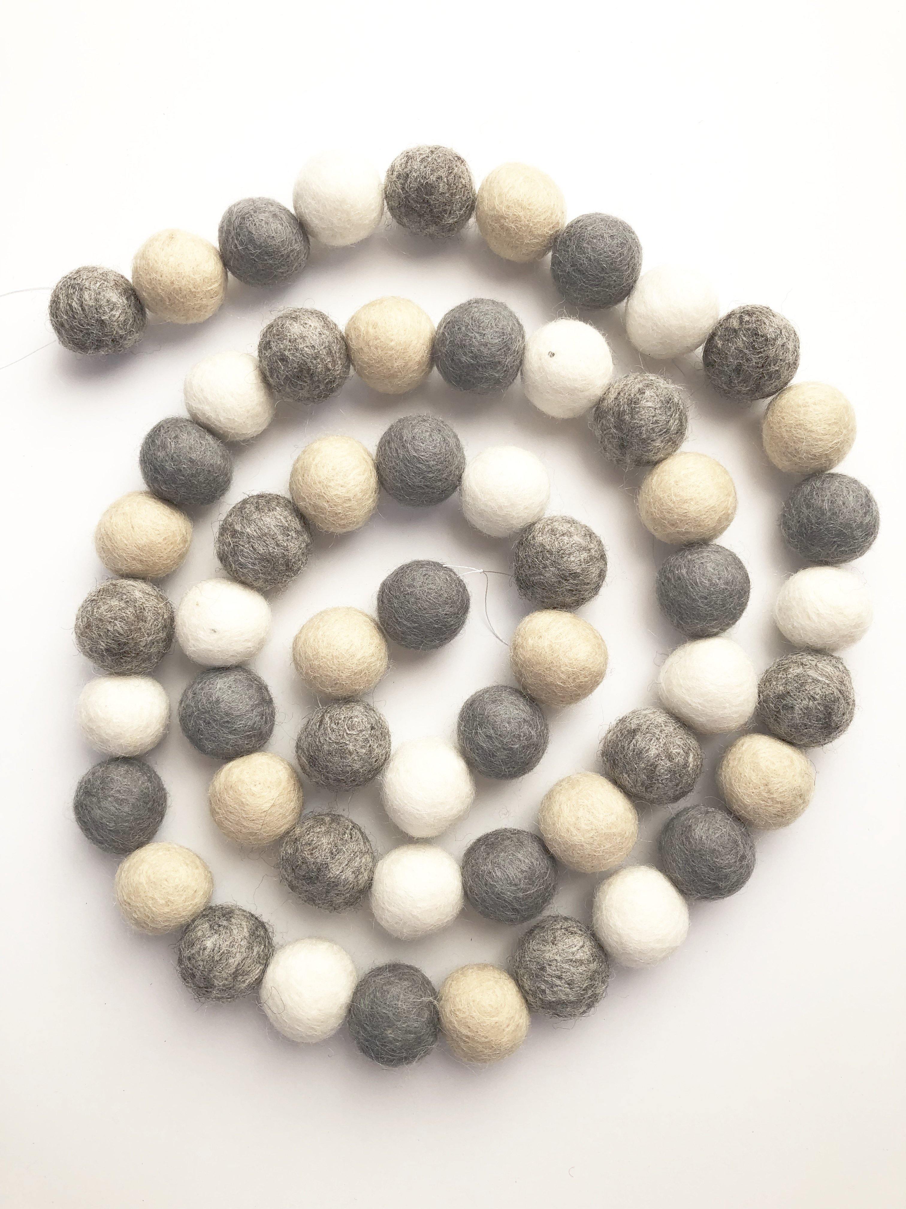 All Neutral Garland - Elegant Beige & Cream Decorative Garland for Home, Wedding, and Party Decor | Perfect for Christmas, Baby Showers & Boho Theme Events