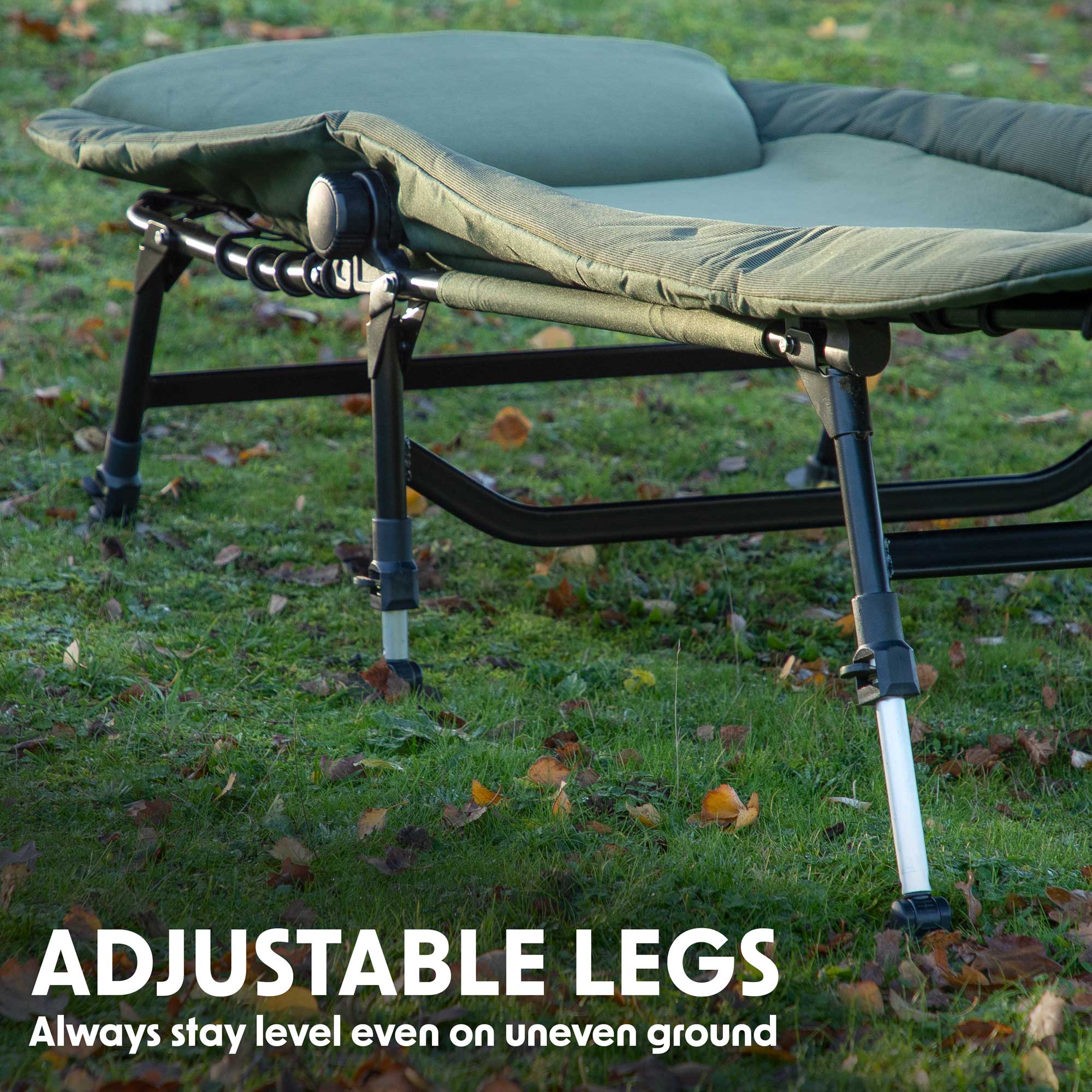 Premium Adjustable Bed Chair with Fleece Mattress & Pillow - 6-Level Height Adjustment for Ultimate Comfort - Perfect for Reading, Nursing, Recovering & Relaxing at Home