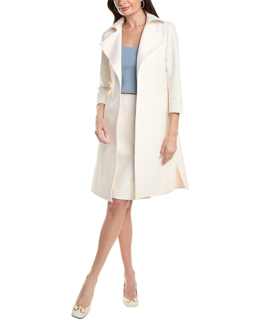Anne Stretch Wide Collar Kissing Coat - Women's Fashion Trench Coat with Stretchy Fabric for Comfort | Perfect for Office, Dating & Fall Outerwear
