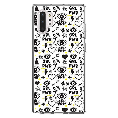 Girl Power - GRL PWR - Yellow Black On Clear Case