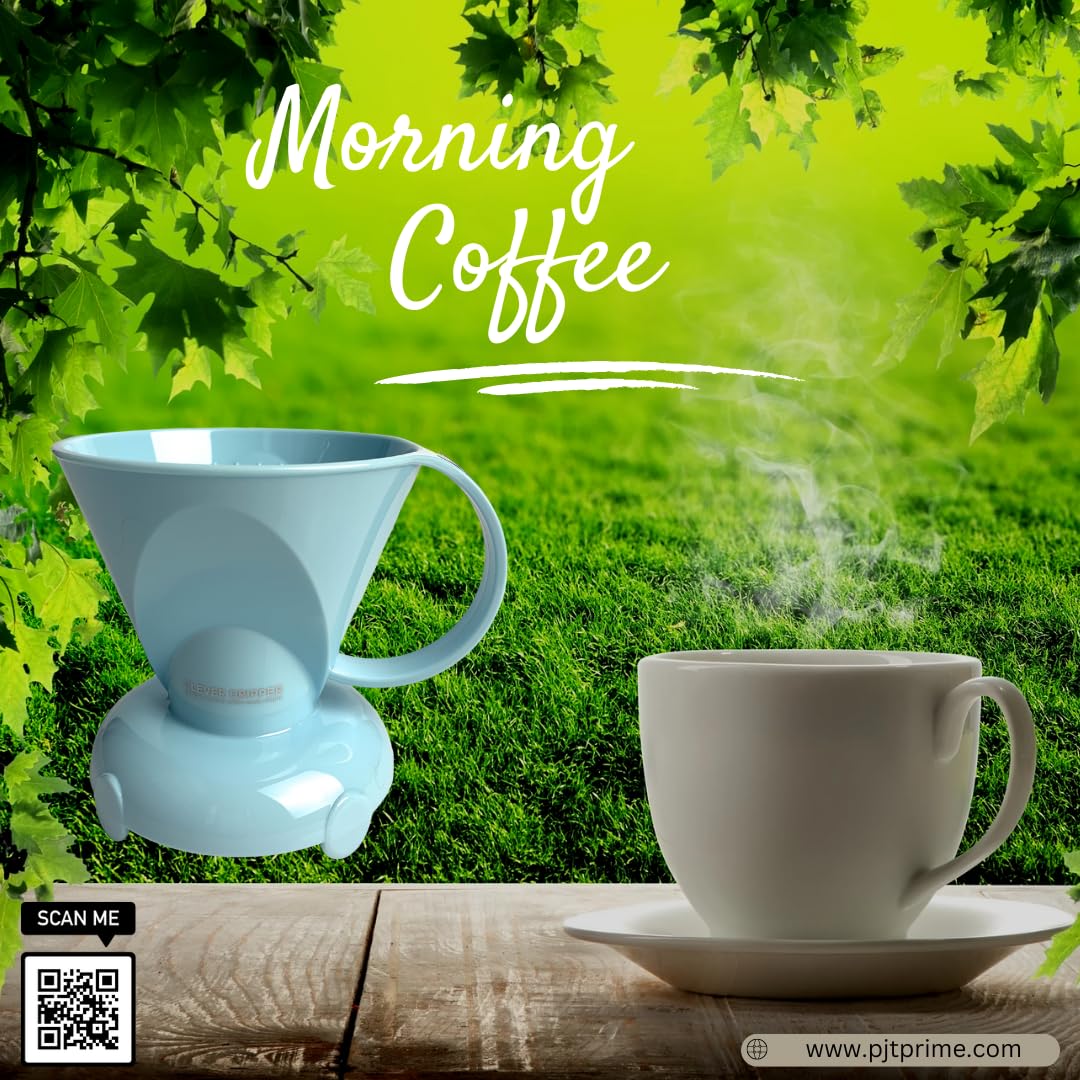 BPA-Free Plastic Coffee Dripper - Hassle-Free Pour Over & Cold Brew for Home/Office
