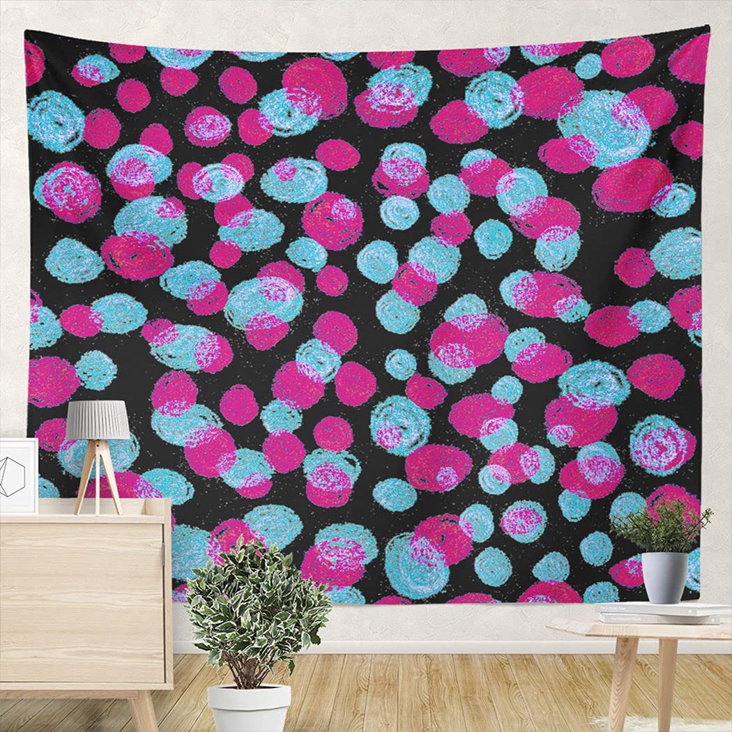 Colorful Pencil Bubble Tapestry 59x51 Inch - Wall Art for Living Room & Bedroom Decor