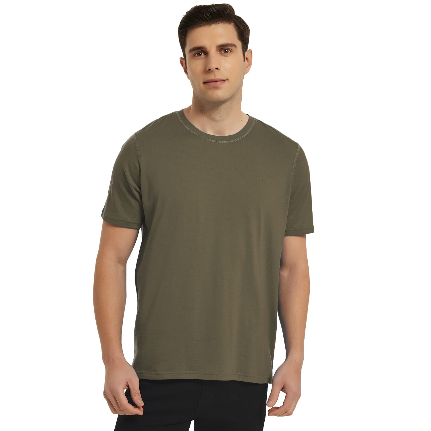 METARINO Men's Merino Wool T-Shirt - Lightweight Short Sleeve Crew Neck Tee for Hiking, Hunting & Cycling | Moisture-Wicking Base Layer for Outdoor Adventures & Travel